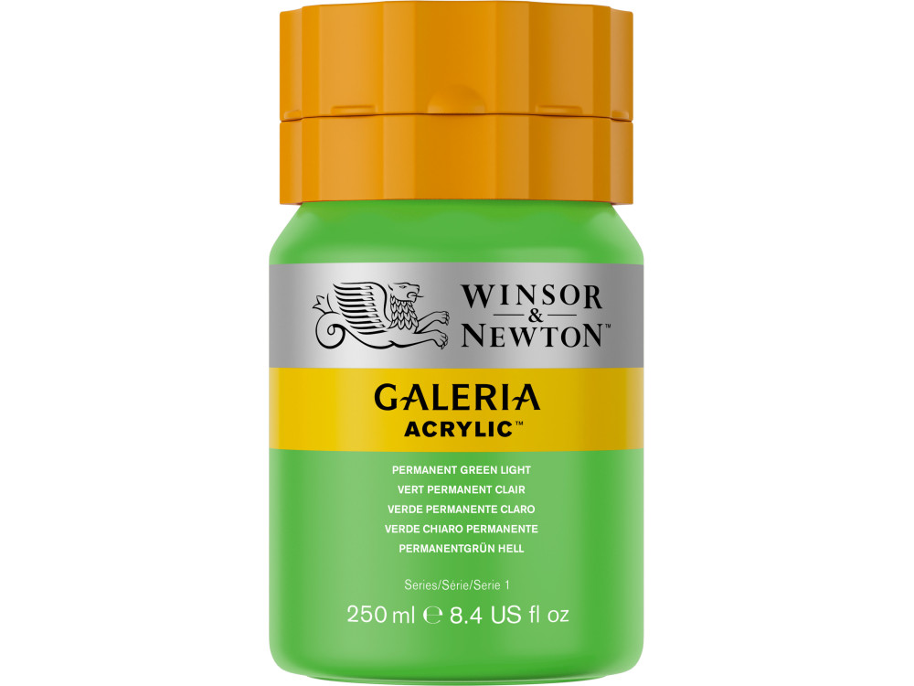 Acrylic paint Galeria - Winsor & Newton - 483, Permanent Green Light, 250 ml