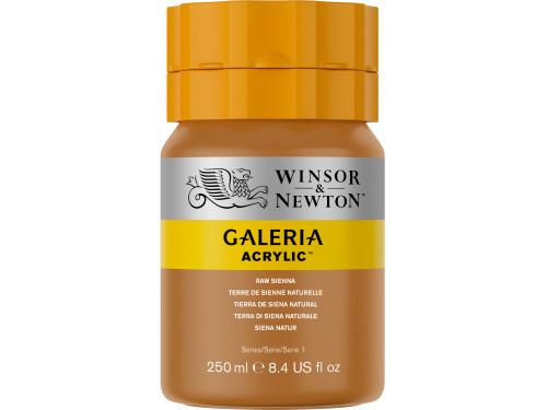 Acrylic paint Galeria - Winsor & Newton - 552, Raw Sienna, 250 ml