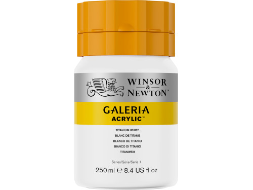 Acrylic paint Galeria - Winsor & Newton - 644, Titanium White, 250 ml