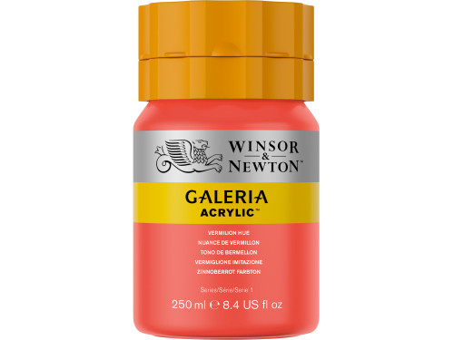 Acrylic paint Galeria - Winsor & Newton - 682, Vermilion Hue, 250 ml