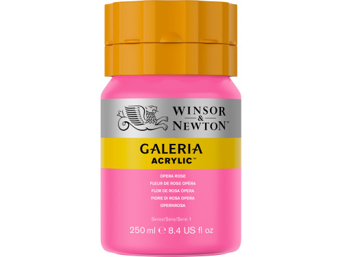 Farba akrylowa Galeria - Winsor & Newton - 448, Opera Rose, 250 ml