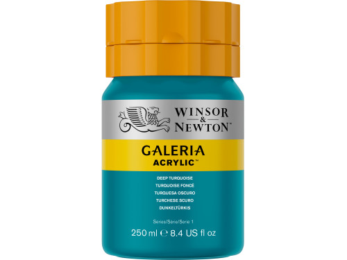 Acrylic paint Galeria - Winsor & Newton - 232, Deep Turquoise, 250 ml