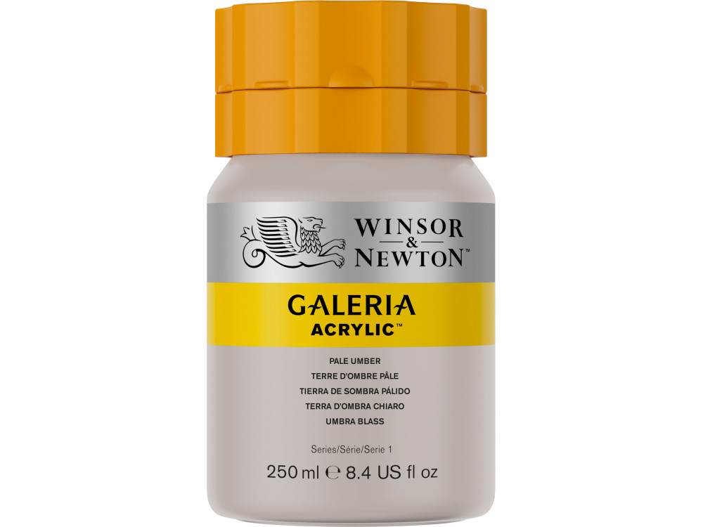 Farba akrylowa Galeria - Winsor & Newton - 438, Pale Umber, 250 ml