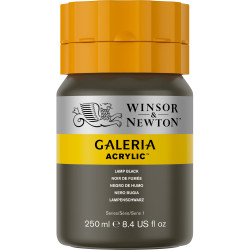 Acrylic paint Galeria - Winsor & Newton - 337, Lamp Black, 250 ml