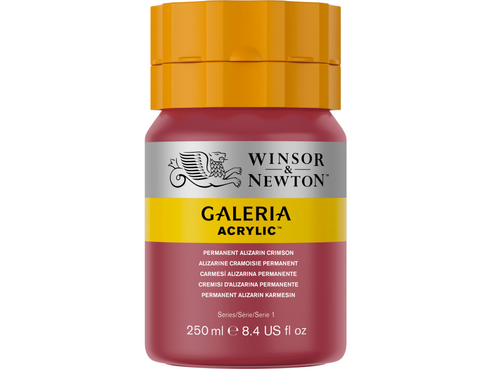 Acrylic paint Galeria - Winsor & Newton - 466, Permanent Alizarin Crimson, 250 ml