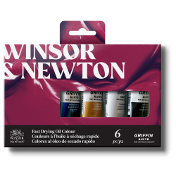 Set of Griffin Alkyd Oil Colour paints - Winsor & Newton - 6 pcs.