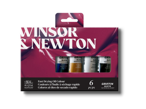 Zestaw farb olejnych Griffin Alkyd - Winsor & Newton - 6 szt.