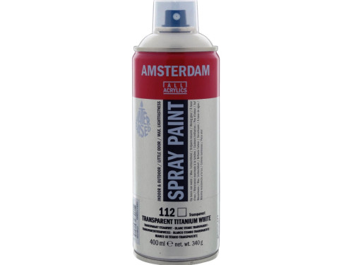 Farba akrylowa w sprayu - Amsterdam - 745, Transparent Black, 400 ml