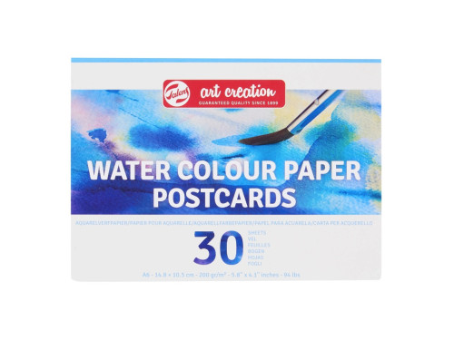 Watercolor postcard paper A6 - Talens Art Creation - plain, 200 g/m2, 30 sheets
