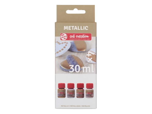Zestaw farb metalicznych Basic - Talens Art Creation - 4 x 30 ml