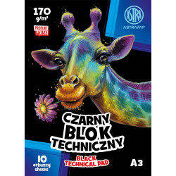 Technical Paper Pad A3 - Astra - black, 170 g, 10 sheets