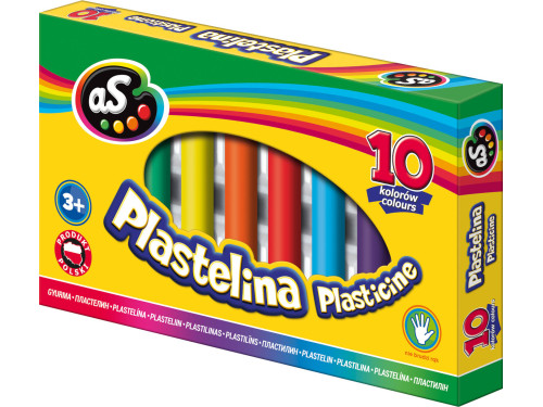 Plastelina szkolna - Astra - 10 kolorów