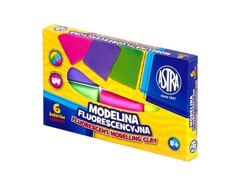 Modelina - Astra - fluorescencyjna, 6 kolorów