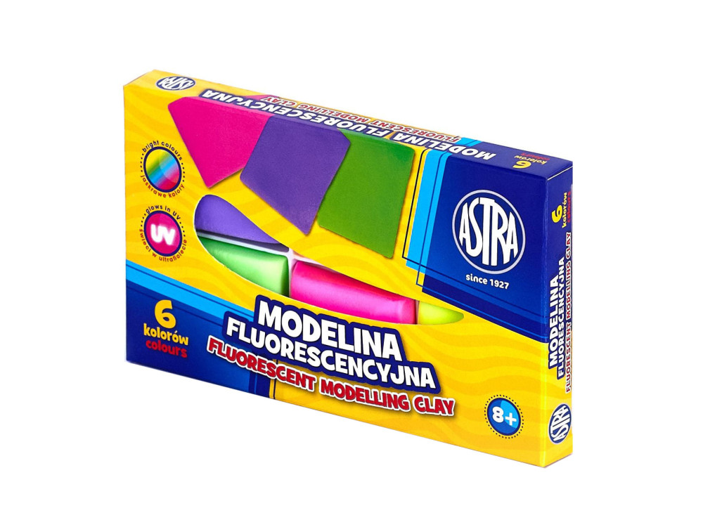 Modelina - Astra - fluorescencyjna, 6 kolorów