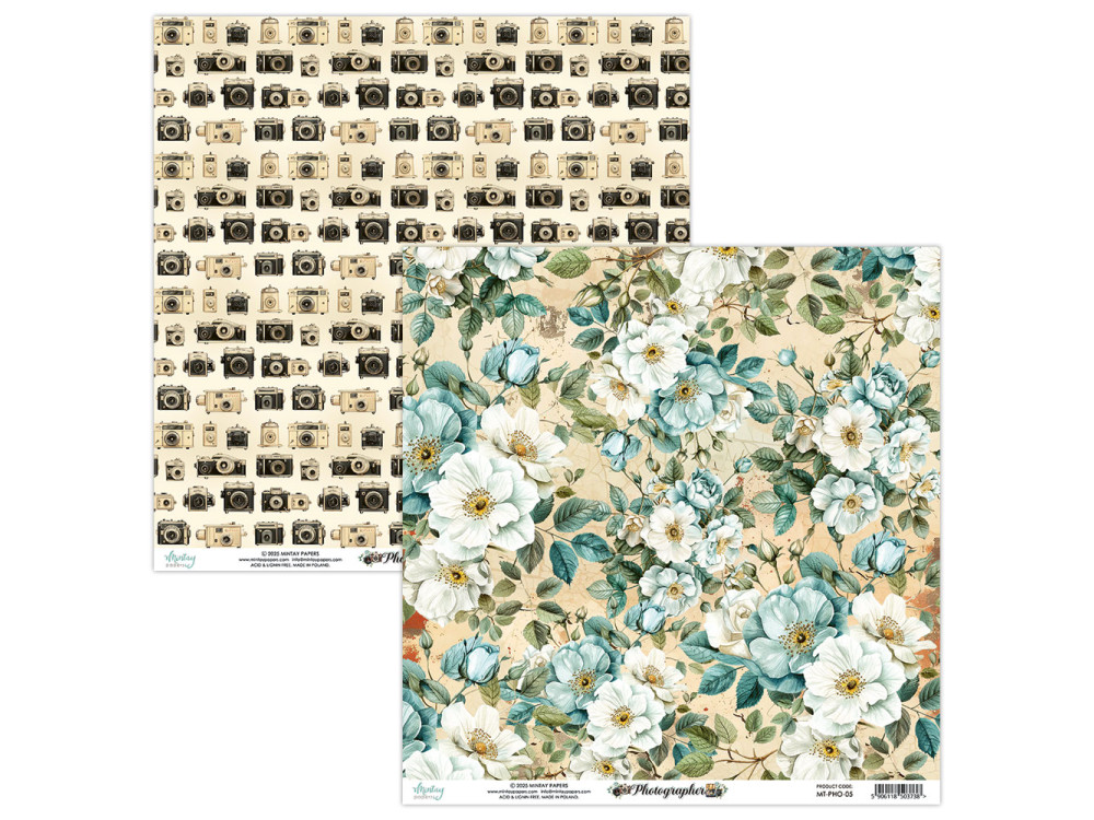 Scrapbooking paper 30,5 x 30,5 cm - Mintay - Photographer 05