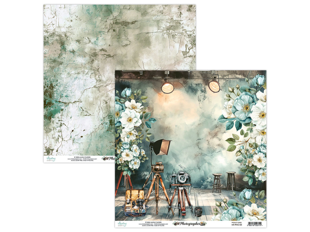 Papier do scrapbookingu 30,5 x 30,5 cm - Mintay - Photographer 03