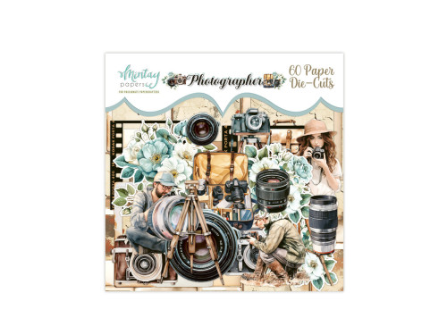 Set of paper die-cuts - Mintay - Photographer, 60 pcs.