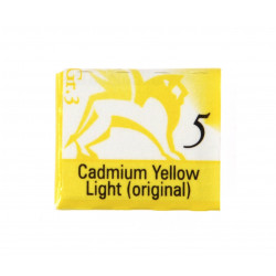 Watercolors in half pans - Renesans - 5, cadmium yellow light, 1,5 ml