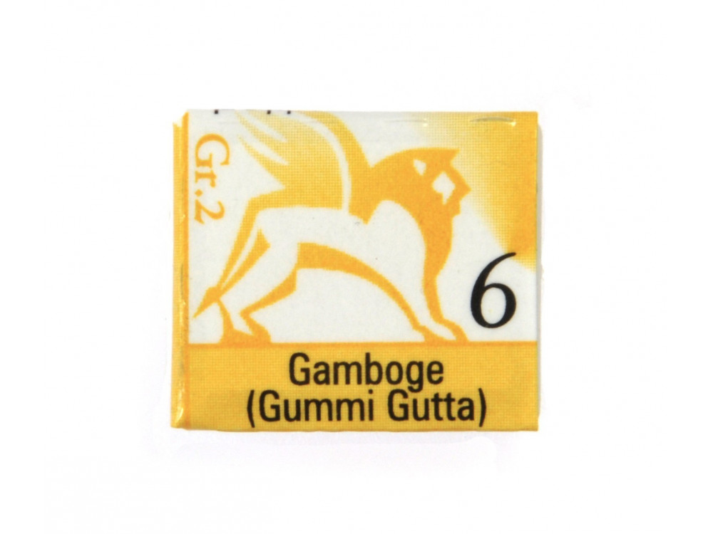 Akwarele w półkostkach - Renesans - 6, gamboge (gummi gutta), 1,5 ml