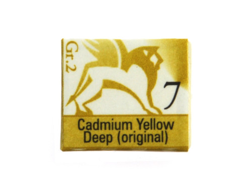 Akwarele w półkostkach - Renesans - 7, cadmium yellow deep, 1,5 ml