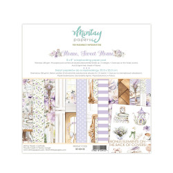 Set of scrapbooking papers 20,3 x 20,3 cm - Mintay - Home Sweet Home