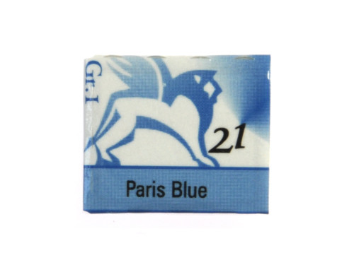 Watercolors in half pans - Renesans - 21, paris blue, 1,5 ml