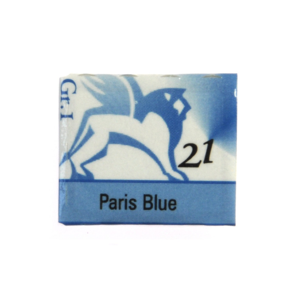 Watercolors in half pans - Renesans - 21, paris blue, 1,5 ml