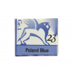 Watercolors in half pans - Renesans - 23, poland blue, 1,5 ml