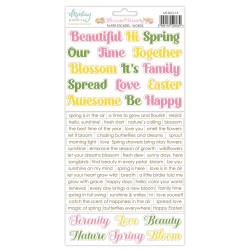 Set of paper stickers 15,2 x 20,3 cm - Mintay - Blossom Serenity