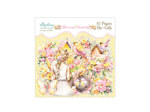 Set of paper die-cuts - Mintay - Blossom Serenity, 60 pcs.