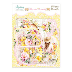 Set of paper elements, tags - Mintay - Blossom Serenity, 27 pcs.