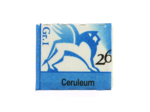 Watercolors in half pans - Renesans - 26, ceruleum, 1,5 ml