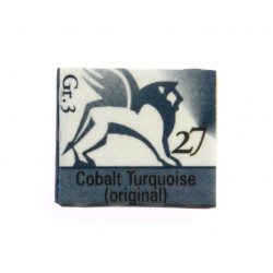 Akwarele w półkostkach - Renesans - 27, cobalt turquoise, 1,5 ml