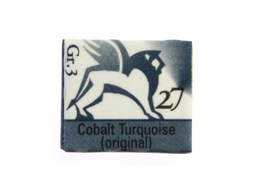 Akwarele w półkostkach - Renesans - 27, cobalt turquoise, 1,5 ml