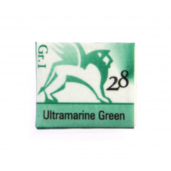 Akwarele w półkostkach - Renesans - 28, ultramarine green, 1,5 ml