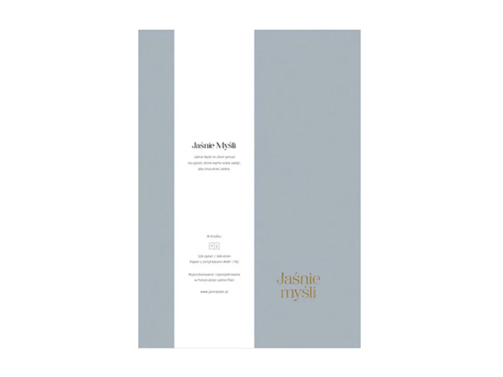 Jaśnie Myśli - Diary with questions to yourself - blue