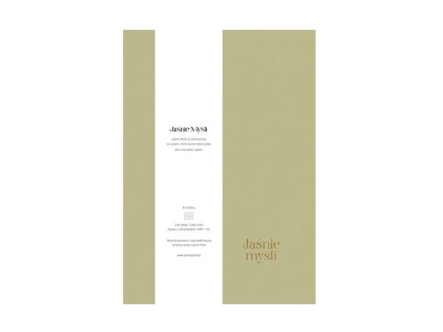 Jaśnie Myśli - Diary with questions to yourself - green