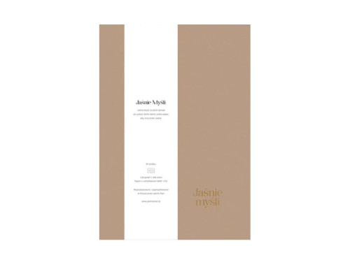 Jaśnie Myśli - Diary with questions to yourself - coffee