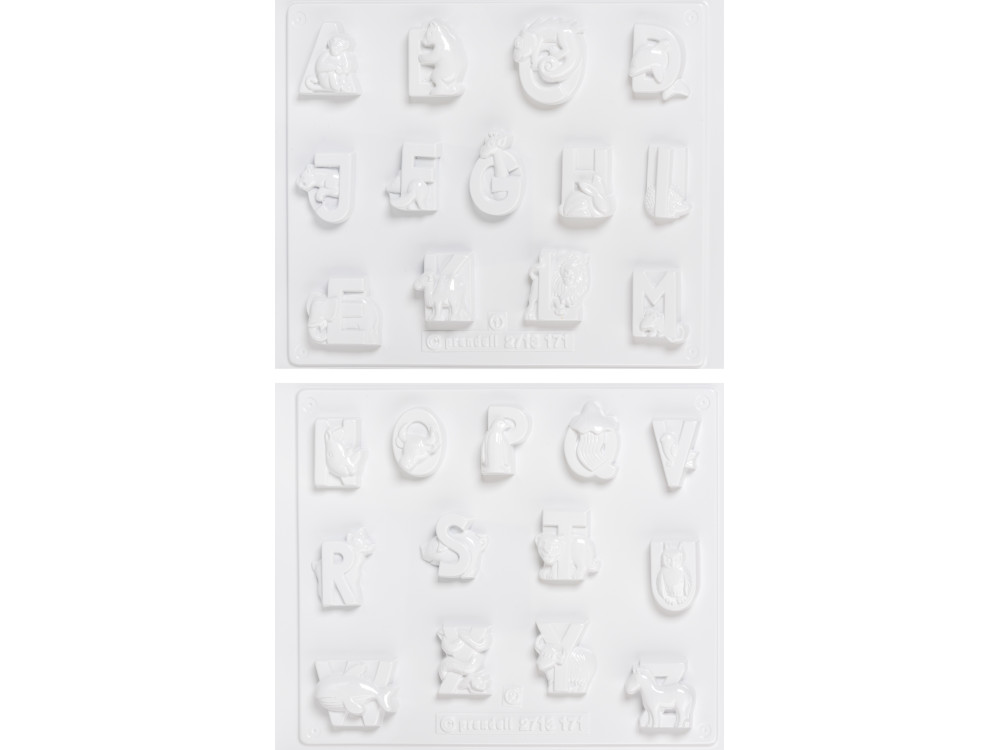 Set of molds for plaster casting - Knorr Prandell - Animal Alphabet, 26 pcs.