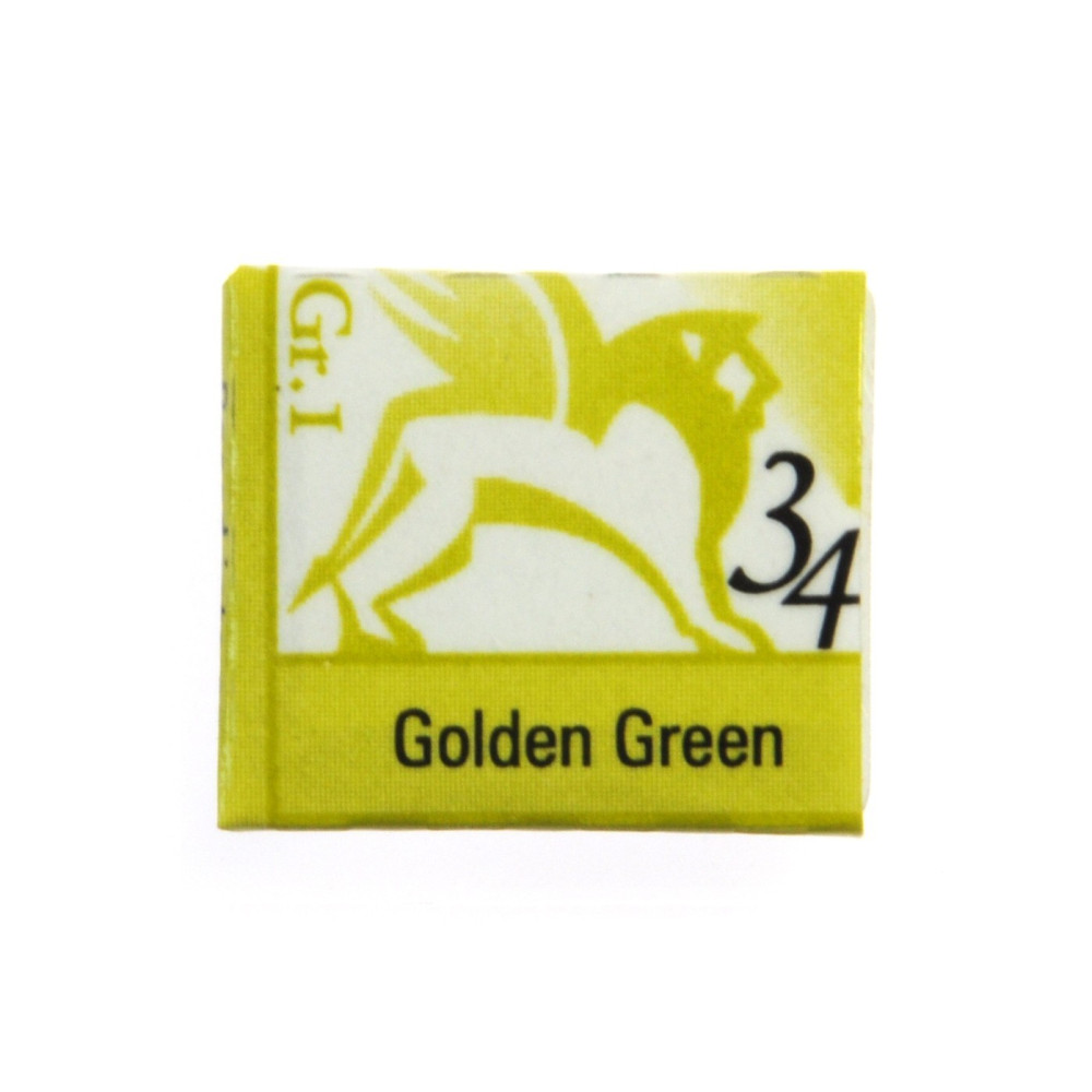 Akwarele w półkostkach - Renesans - 34, golden green, 1,5 ml