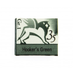 Akwarele w półkostkach - Renesans - 35, hooker's green, 1,5 ml