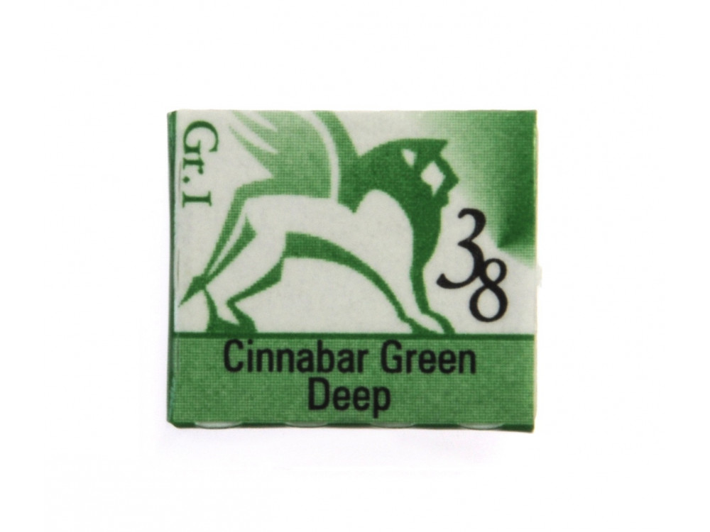 Akwarele w półkostkach - Renesans - 38, cinnabar green deep, 1,5 ml