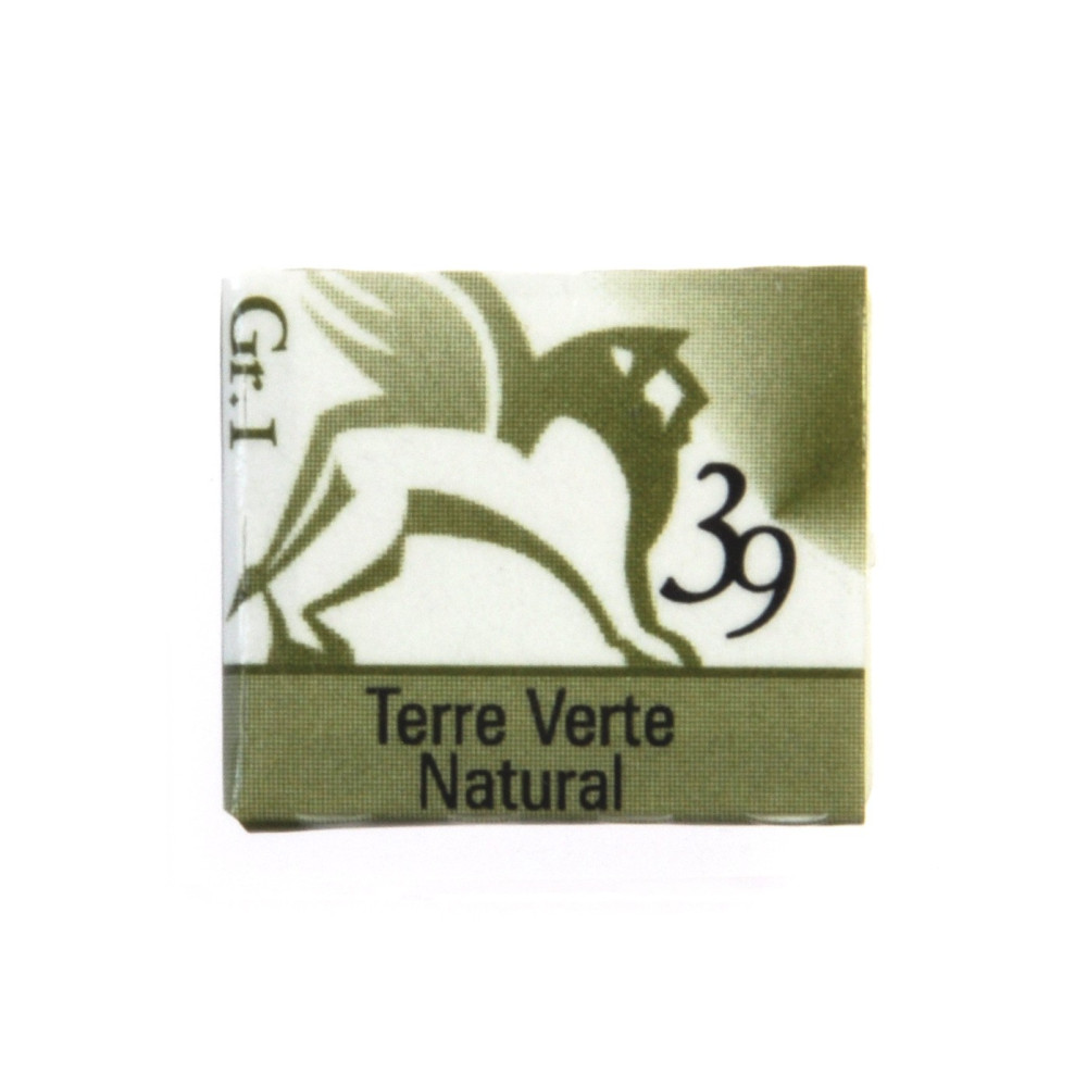 Watercolors in half pans - Renesans - 39, terre verte natural, 1,5 ml