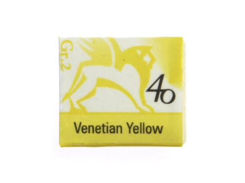 Akwarele w półkostkach - Renesans - 40, venetian yellow, 1,5 ml