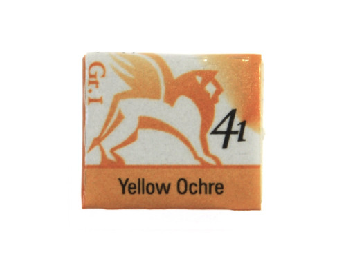 Watercolors in half pans - Renesans - 41, yellow ochre, 1,5 ml