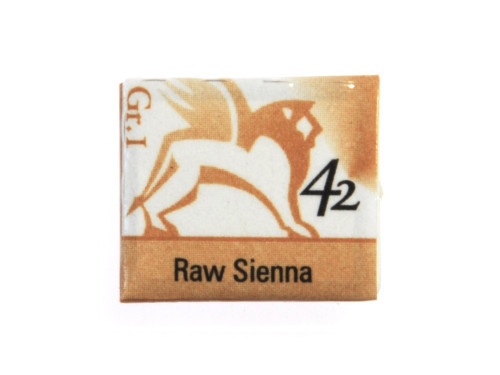 Watercolors in half pans - Renesans - 42, raw sienna, 1 ,5 ml