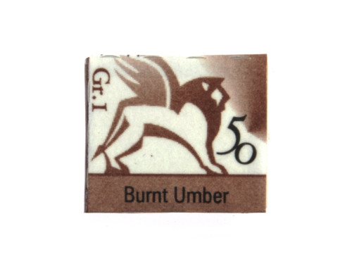 Watercolors in half pans - Renesans - 50, burnt umber, 1,5 ml