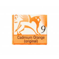 Watercolors in cubes - Renesans - 1,5 ml - Cadmium Orange