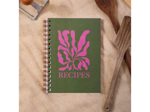 Recipe Book Journal Bright Botanical A5 - Good Tuesday - softcover, 120 g, 128 pages
