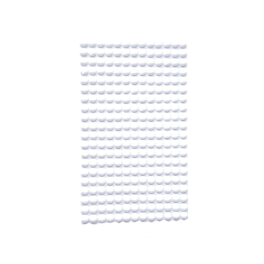 Krzystałki samoprzylepne - DpCraft - White, 6 mm, 260 szt.